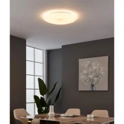 EGLO Nieves 1 Plafond- en Wandlamp - LED - Ø 51 cm - Wit/Goud
