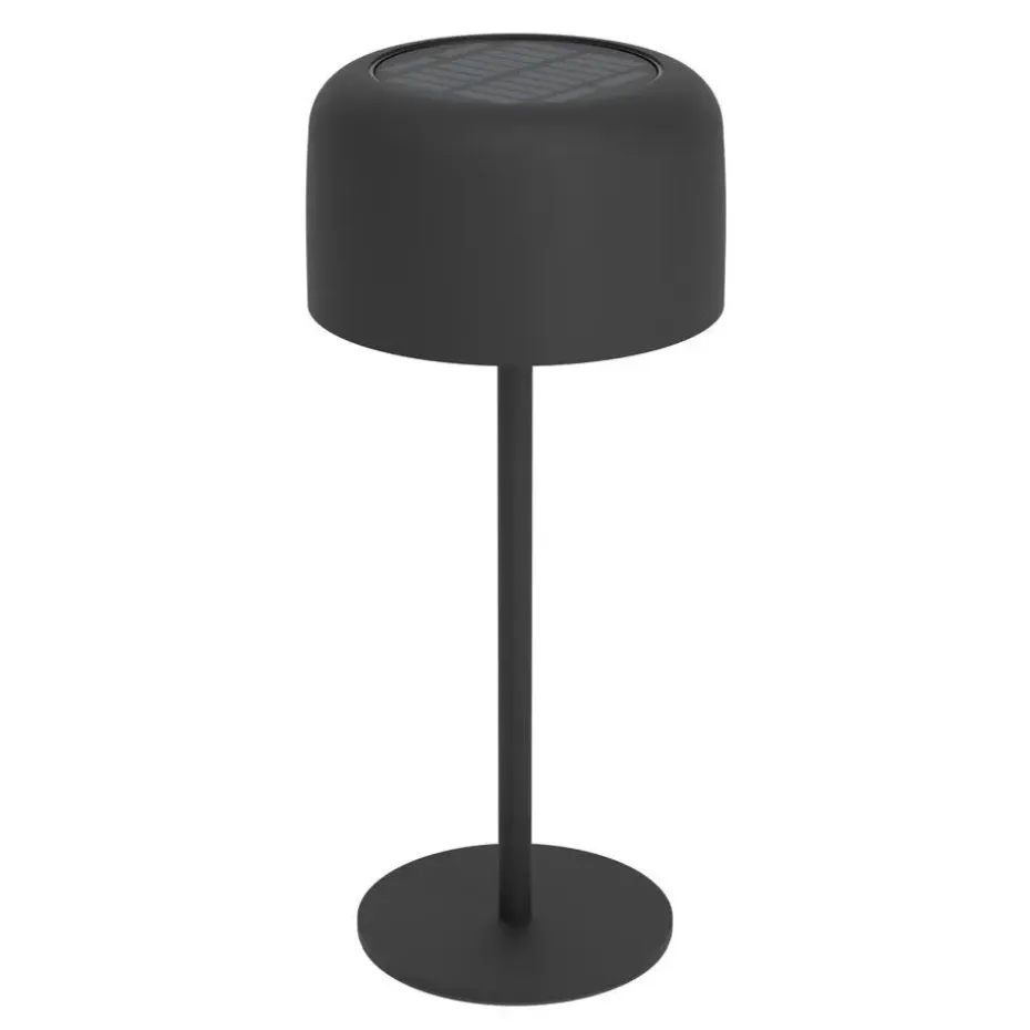 EGLO Roccanova Tafellamp - Solar - 30 cm - Zwart - Oplaadbaar