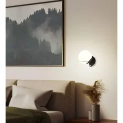 EGLO Sabalete Wandlamp - E27 - Glas - Zwart/Wit