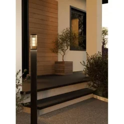 EGLO Salle Sokkellamp - E27 - 110 cm - Smoke - Zwart