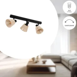 EGLO Seagard Spot - E14 - 52 cm - Crème - Kantelbaar