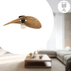 EGLO Siruela Plafondlamp - E27 - 56 cm - Papier - Natuur