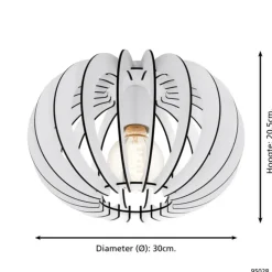 EGLO Stellato Plafonnière - E27 - 30 cm - Wit
