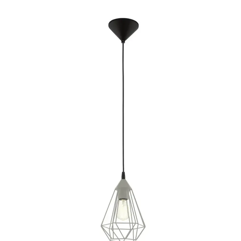 EGLO Tarbes Hanglamp - E27 - Ø 17,5 cm - Grijs