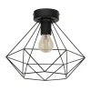 EGLO Tarbes Plafondlamp - E27 - Ø 32,5 cm - Zwart