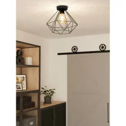 EGLO Tarbes Plafondlamp - E27 - Ø 32,5 cm - Zwart
