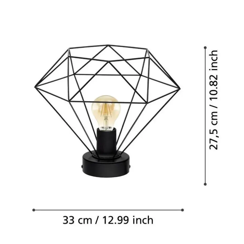 EGLO Tarbes Plafondlamp - E27 - Ø 32,5 cm - Zwart