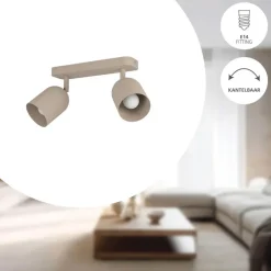 EGLO Tilston Spot - E14 - 28 cm - Zandkleur - Kantelbaar