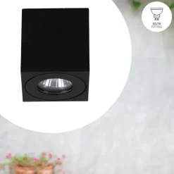 EGLO Torrecola Plafondlamp - GU10 - 9,5 cm - Zwart