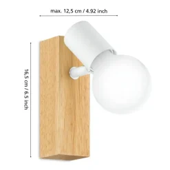EGLO Townshend 3 Spot - 1 lichts - E27 - Bruin/Wit