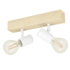 EGLO Townshend 3 Spot - 2 lichts - E27 - Bruin - Wit