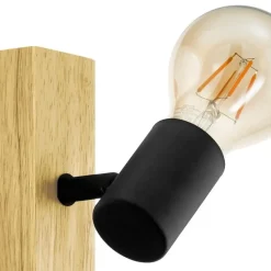 EGLO Townshend 3 Spot - 2 lichts - E27 - Bruin - Zwart