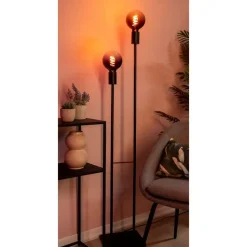EGLO Valdemoro Vloerlamp - E27 - 110,5 cm - Zwart - Staal