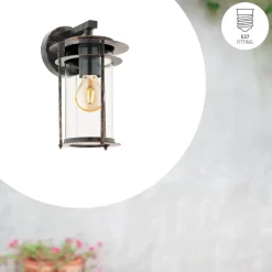 EGLO Valdeo Wandlamp - E27 - 27,5 cm - Koper Antiek