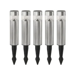 EGLO z_solar tuinverlichting zonne-energie - prikspot - set 5 x LED - RVS