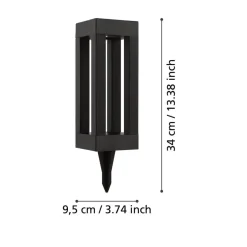 EGLO z_solar tuinverlichting zonne-energie - prikspot - LED - Zwart