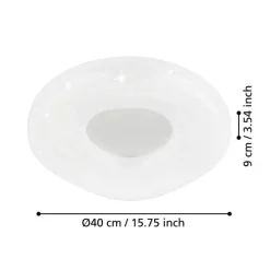 EGLO Zamudilo Plafonnière - 40 cm - Wit