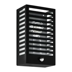 EGLOAlamonte3WandlampBuiten-E27-29,5cm-Sensor-Zwart