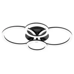 EGLOconnect.zParrapos-ZSmartPlafondlamp-61,5cm-Zwart/Wit