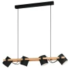 EGLOHornwoodHanglamp-E27-110cm-Zwart/Crème/Bruin