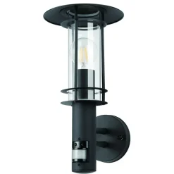 EGLOLisio 1Wandlamp - E27 - Sensor-RVS - Zwart