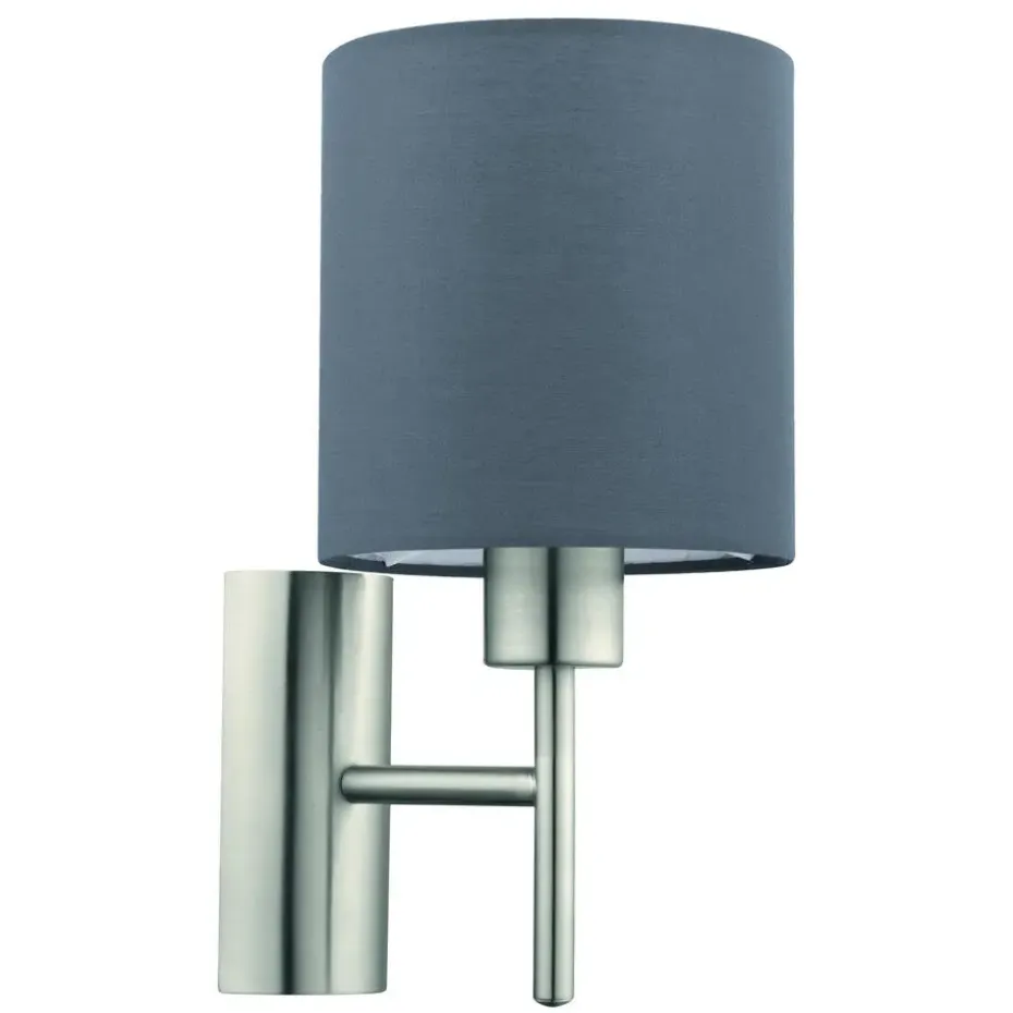 EGLOPasteri-Wandlamp-1Lichts-Nikkel-Mat-Grijs