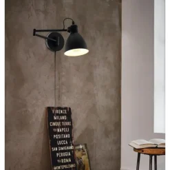 EGLOSanPeriWandlamp-E27-30cm-Zwart