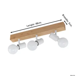 EGLOTownshend3-Plafondlamp-3-lichts-E27-eikenhout/wit