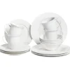 ELDERBERRY - Servies set van 16 - Wit - Porselein