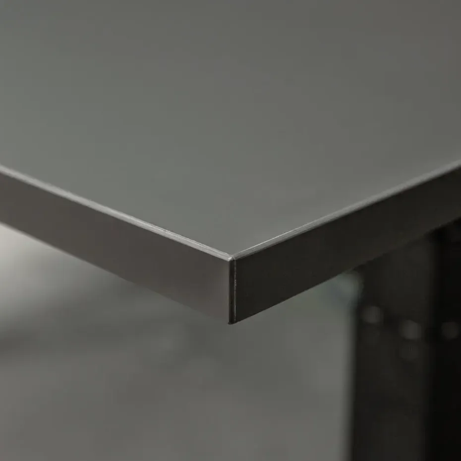 Elektrisch verstelbaar bureau - 180x80 cm - Single motor - Zwart / Antraciet