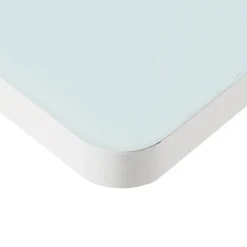 Elektrisch verstelbaar bureau / thuiswerkplek - 120x60 cm - Glas wit