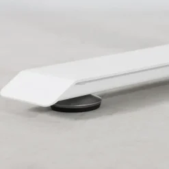 Elektrisch verstelbaar bureau / thuiswerkplek - 120x60 cm - Glas wit