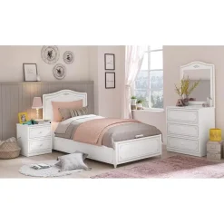 Emily 4-deurs kledingkast meisjeskamer