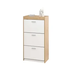 Emob Schoenenkast Paris - 64 x 38 x 126 cm - Wit