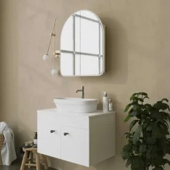 Emob Spiegelkast Woody Fashion - 50 x 12 x 45 cm - Wit