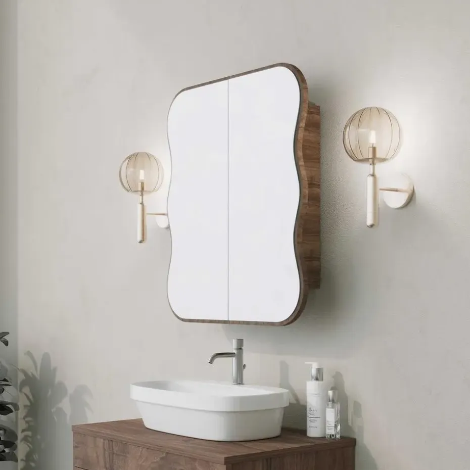 Emob Spiegelkast Woody Fashion - 50 x 12 x 45 cm - Walnut-design