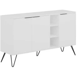 Emob Woody Fashion Console - 18 mm dik - 142x83x35 - Wit