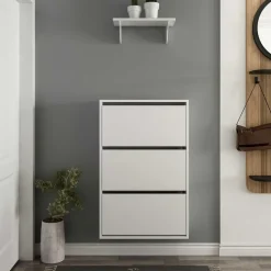 Emob Woody Fashion Schoenenkast - 18mm Dik, 70x109x25cm - Wit