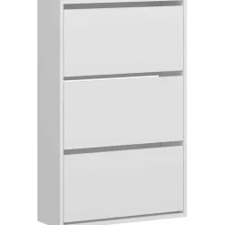 Emob Woody Fashion Schoenenkast - 18mm Dik, 70x109x25cm - Wit