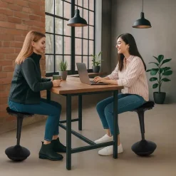 Ergonomische zit-sta kruk / wiebelkruk Base - Zwart