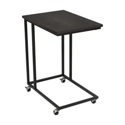 ERRO Bijzettafel op wieltjes - 50x35x60cm - zwart