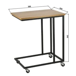 ERRO Bijzettafel op wieltjes - 50x35x60cm