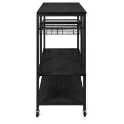 ERRO Keukentrolley op wieltjes - keukenrek - 80x40x85cm - zwart