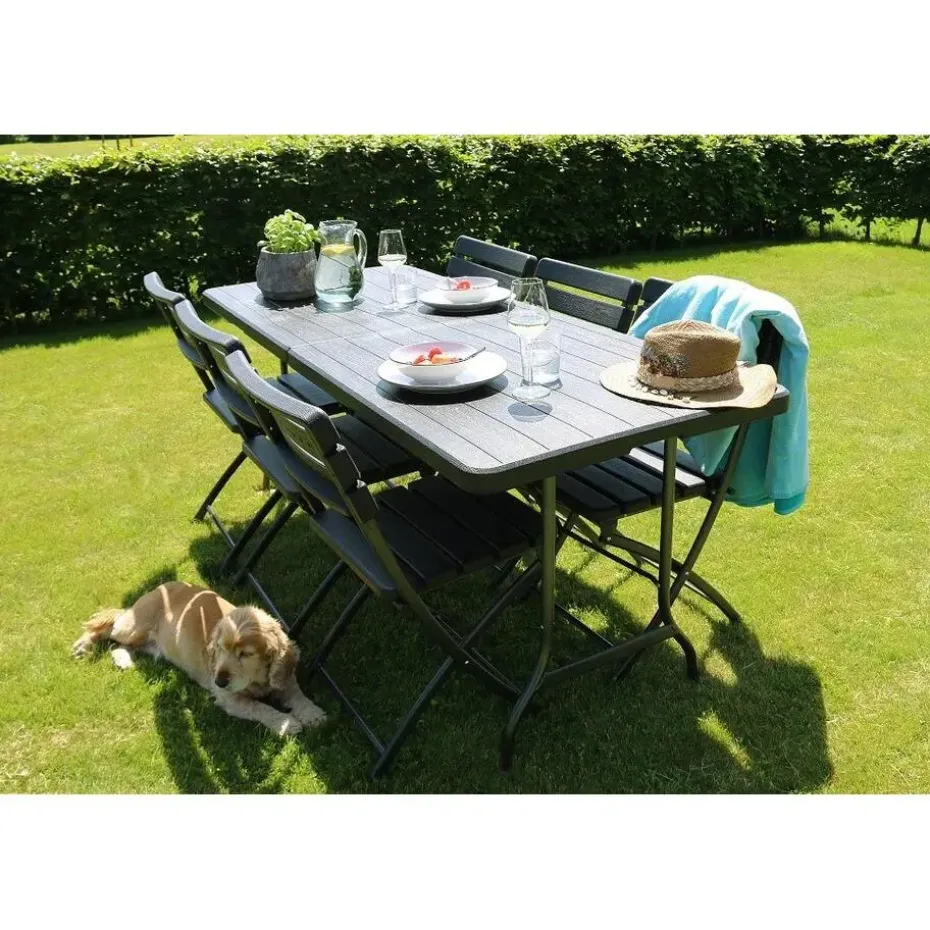 ERRO Klapstoel - Bistrostoel - houtlook - 2 stuks