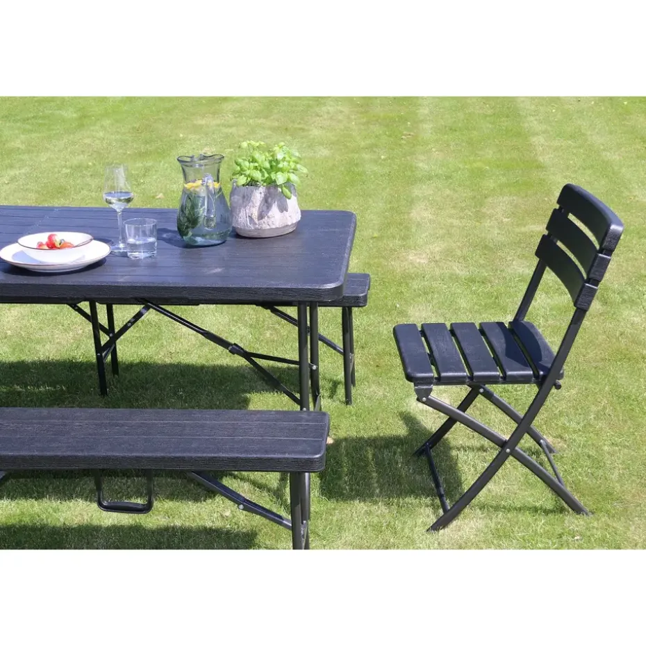 ERRO Tuinbank inklapbaar - 180cm - houtlook