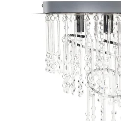 ESMELLE - Kroonluchter - Zilver - ⌀ 35 cm - Kristal