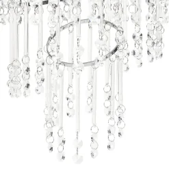 ESMELLE - Kroonluchter - Zilver - ⌀ 35 cm - Kristal