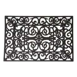 Esschert Design Deurmat - klassiek patroon - 70 x 40 cm - rubber