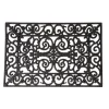 Esschert Design Deurmat Rubber - zwart - klassiek - 60 x 40 cm