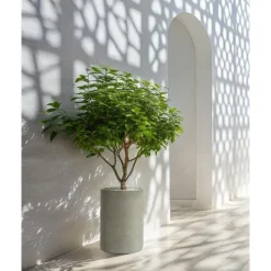 EUCOMMIA - Bloempot - Grijs - MgO